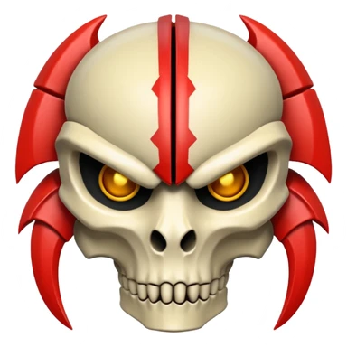 bone predator armor sticker