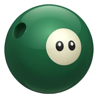 green billiard ball 7 number sticker