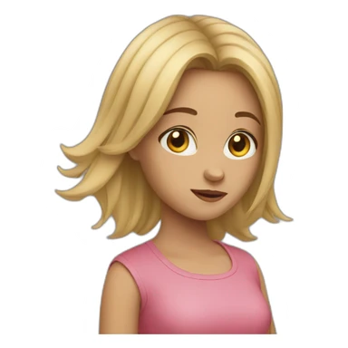 a girl who thinks sticker