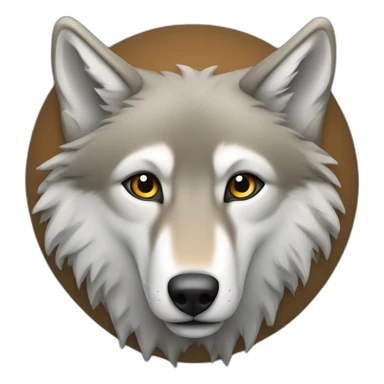 Un loup au couleurs de la Turquie  sticker