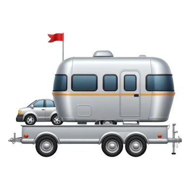 car towing a trailer with towbar. car must be infront of trailer sticker