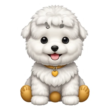 bichon frise emoji sticker