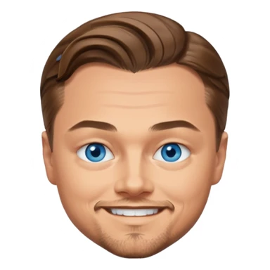 Leonardo DiCaprio with blue eyes sticker