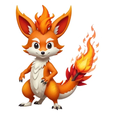 Braixen-dragon-fusion sticker