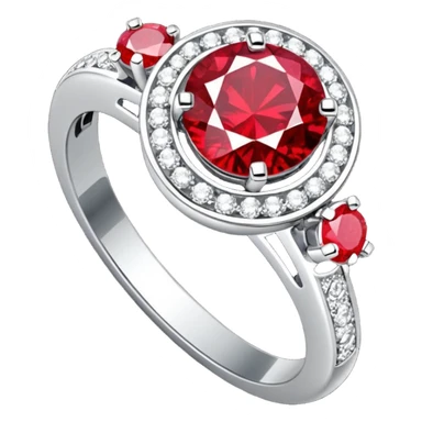 glitter rubi diamond married ring prata sticker