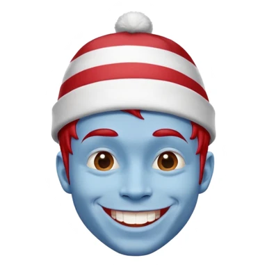 make this guy look like thing 1 and thing 2 from the cat in the hat  sticker