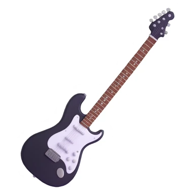 rock and roll electric guitar sticker