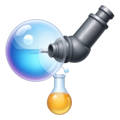 Bubble pipe made of quartz sticker