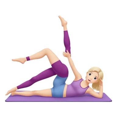 pilates girl  sticker