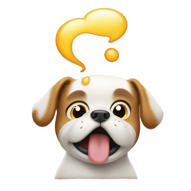 Dog making a fart sticker