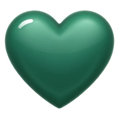 dark green heart, no text sticker
