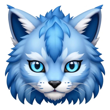A blue lynx-fakemon  sticker