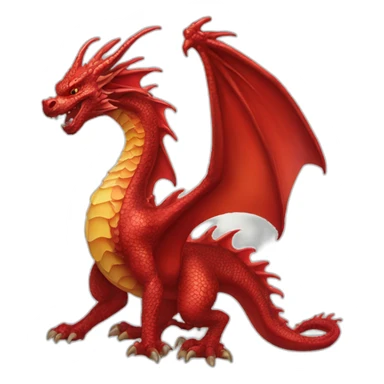red-dragon-with-four-perls sticker