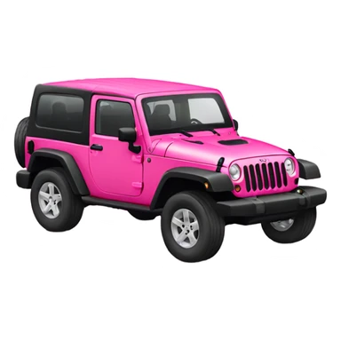 pink jeep wrangler  sticker