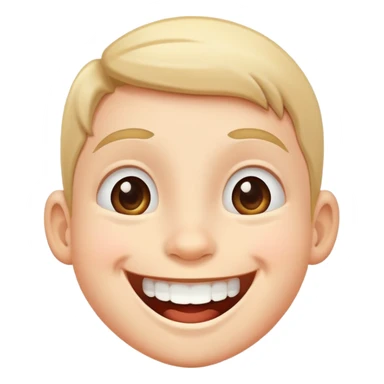 happy kid with big smile sticker