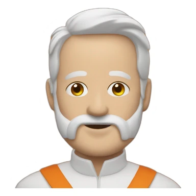 Man on an orange order parade sticker