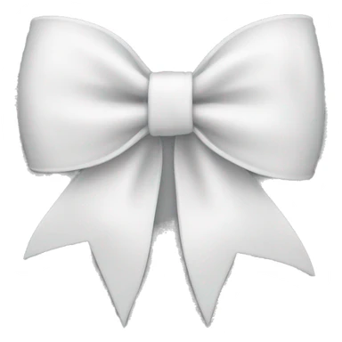 White bow sticker