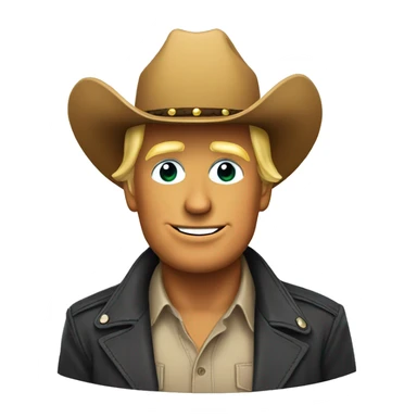 donald trump with cowboy hat sticker
