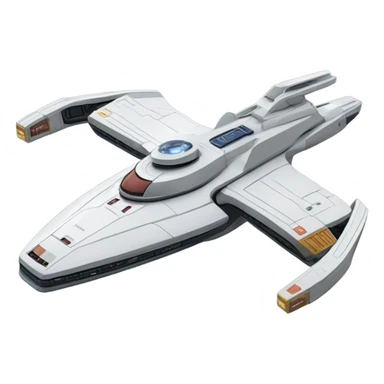 Star Trek  Enterprise ncc-1701 with 2 warp nacelles sticker