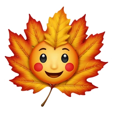 Make the background transparent and have a fall leaf with a face that is saying yes or holding a sign saying yes sticker