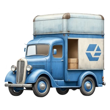 1935 moving van truck sticker