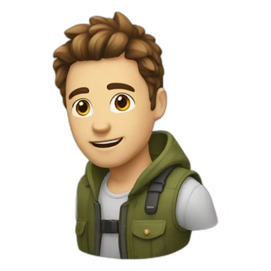 chat au garde à vous sticker