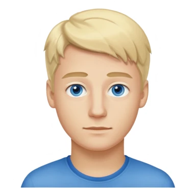 German 20 year old man blonde hair blue eyes  sticker