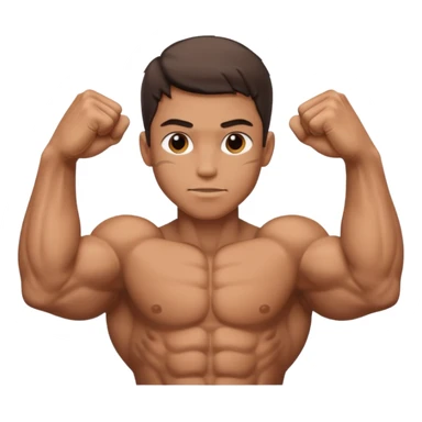 muscular boy with veiny hands arms and biceps sticker