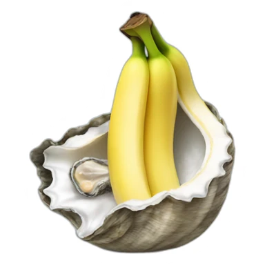 banana in an oyster sticker