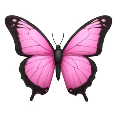 borboleta rosa sticker