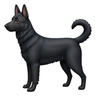 black german shepherd sticker