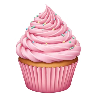 pastel pink cupcake sticker