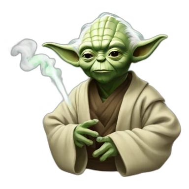 Yoda smoke sticker