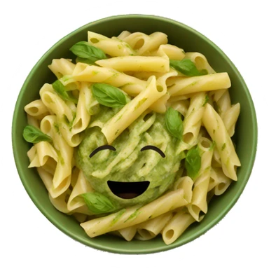 Pesto pasta in a bowl  sticker