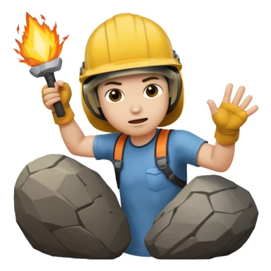 pero tiene que representar un accidente. un objeto golpeando el casco de la persona, o un brazo atrapado  sticker