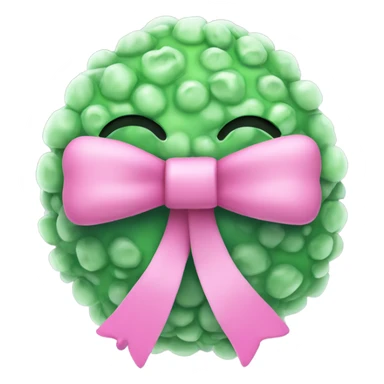 Femine bacteria with pink bow on Head  sticker