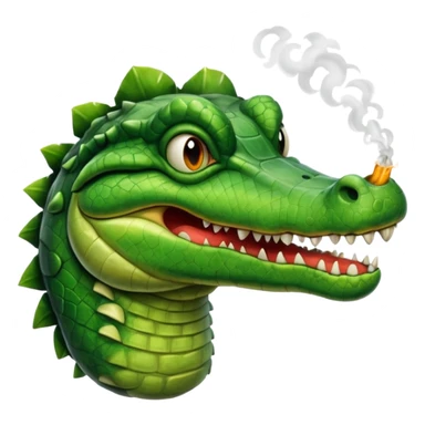 cocodrilo fumando  sticker