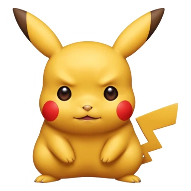 Un Pikachu rouge qui et triste  sticker