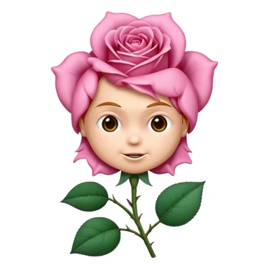 Pink roseUn emojin de chuky sticker