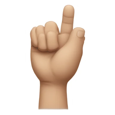 hang holding up all fingers except the thumb sticker