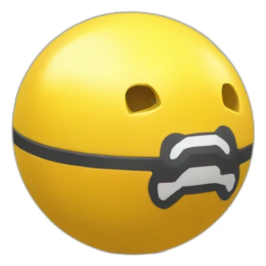 Yellow Poké ball sticker