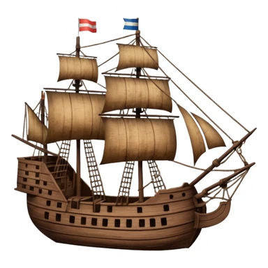 Batavia the Dutch East India Company ship, no flags sticker
