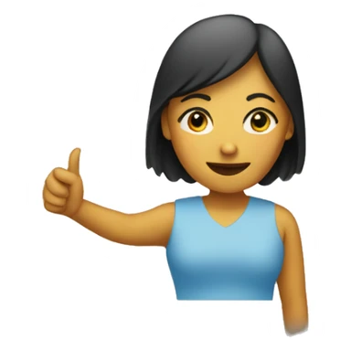 Woman holding 4b movement sign sticker