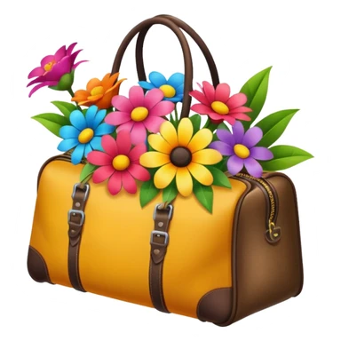 Flower bouquet travel sticker