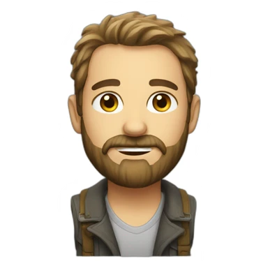 australian timothy with a beard sticker