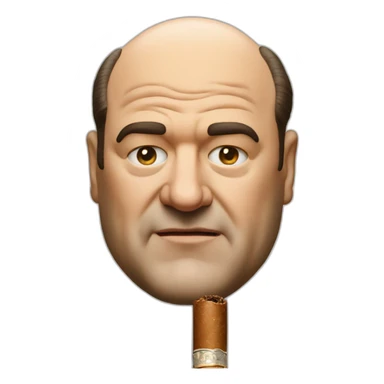 Tony Soprano Face with Cigar sticker