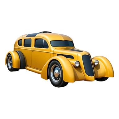  the animated series aerodynamic futuristic Batmobile loosely based on 1936 freightliner school bus (flat long straight organically-shaped mechanical roomy interior body) stealthy town hot rod desert dirt racing rwd buggy  sticker