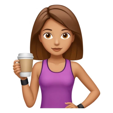 Morning Coffee Runner bwoman  sticker