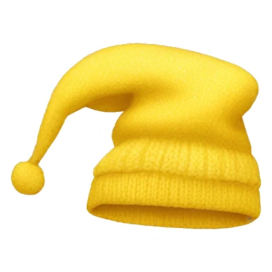 yellow winter hat sticker