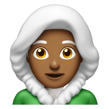 Woman as Santa clause with the beard sticker